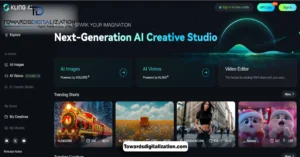 kling AI WEBSITE HOME PAGE 